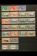 1937-1952 COMPLETE FINE MINT COLLECTION On Stock Pages, All Different, Inc 1938-50 Set (a Few Low Values With Minor Spot - Falklandinseln