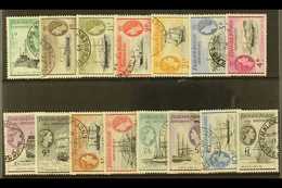 1954-62 "Ship" Definitive Set, SG G26/40, Very Fine Used (15 Stamps) For More Images, Please Visit Http://www.sandafayre - Falkland Islands