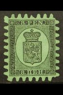 1866-67 8p Black/green Wove Paper, Type II Serpentine Roulette, SG 45, Unused With One Shortish Perf For More Images, Pl - Otros & Sin Clasificación