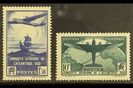 1936 100th Flight Between France And South America Set, Yvert 320/1, SG 553/4, Fine Mint (2). For More Images, Please Vi - Autres & Non Classés