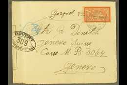 POSTES SERBES COVER 1917 (Dec) censored Cover Addressed To Switzerland, Bearing France 40c Stamp Tied By Serbian Cyrilli - Otros & Sin Clasificación