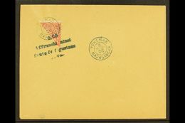 MADAGASCAR 1906 Half Of 1903 Madagascar 10c Scarlet With Additional Postmark On Cover, Used At Vohemar, Yvert 93, Fine S - Other & Unclassified