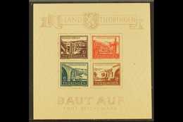 THURINGIA 1946 Bridges Type III Mini-sheet (Michel Block 4 I/III, SG MSRF17), Never Hinged Mint, Fresh. For More Images, - Other & Unclassified