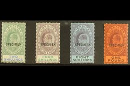 1903 "SPECIMEN" Opt'd High Values, 2s To £1, SG 52s/56s, Fine Mint (4 Stamps) For More Images, Please Visit Http://www.s - Gibilterra