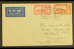 1931 (19 Nov) Airmail Cover Carried On The Second Flight From Gibraltar To Tangier On 20th November, Bearing 1d & 1½d 'T - Gibraltar