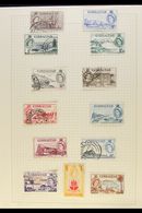 1937-1999 COLLECTION On Leaves, Mint (some Never Hinged) And Used Stamps, Inc 1938-51 To 5s Used, 1953-59 Set (ex 10s) U - Gibraltar