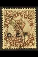 CHINA EXPEDITIONARY FORCE 1914-22 1½a Chocolate, Type A, SG C26, Fine Used. For More Images, Please Visit Http://www.san - Sonstige & Ohne Zuordnung