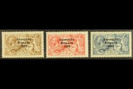 1927-28 SEAHORSES SET 2s6d To 10s, SG 86/88, The 10s From The Broken "S" Plate, Fine Mint. (3) For More Images, Please V - Autres & Non Classés