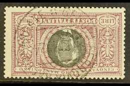 1923 MANZONI VARIETY 5Lire Violet And Black, VARIETY "INVERTED WATERMARK",  CEI 151A Cat €4000 (£3000) Superb Used, With - Non Classés