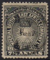 1895 7½a Black , Variety "handstamp Double", SG 41a, Very Fine Mint No Gum. Scarce Stamp. For More Images, Please Visit  - Vide