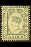 1885-86 16c Grey Watermark Reversed, SG 33x, Mint Part Gum, Fresh. For More Images, Please Visit Http://www.sandafayre.c - Noord Borneo (...-1963)