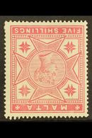 1886 5s Rose "INVERTED WATERMARK Variety, SG 30w, Fine Mint For More Images, Please Visit Http://www.sandafayre.com/item - Malta (...-1964)