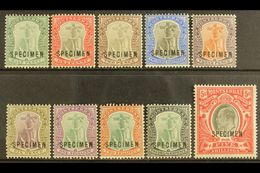 1903 Ed VII Set Complete, Wmk CA, Overprinted "Specimen", SG 14s/23s, Very Fine Mint. (10 Stamps) For More Images, Pleas - Montserrat