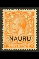 1923 2d Orange (Die II), SG 5, Never Hinged Mint. For More Images, Please Visit Http://www.sandafayre.com/itemdetails.as - Nauru