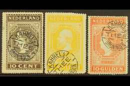 1913 INDEPENDENCE Oversized Labels Inc 10c Brown, 5g Yellow & 10g Orange As SG 217, 224/25, Measuring Approx 40mm X 60mm - Otros & Sin Clasificación