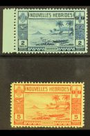 FRENCH 1938 2f Blue On Pale Green & 5f Red On Yellow, SG F62/63, Very Fine Mint, Fresh. (2 Stamps) For More Images, Plea - Other & Unclassified