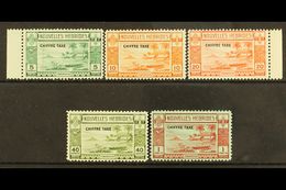 FRENCH POSTAGE DUES 1938 Overprints Complete Set, SG FD65/69, Very Fine Mint, Fresh. (5 Stamps) For More Images, Please  - Otros & Sin Clasificación