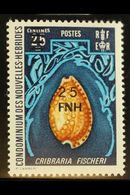 FRENCH: 1977-78 25f On 25c Shell,SG F250, Fine Mint Never Hinged, With BPA Certificate. For More Images, Please Visit Ht - Sonstige & Ohne Zuordnung