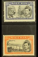 1938 2s 6d And 5s Perf 13x11½, SG 58/59, Fine Mint. (2) For More Images, Please Visit Http://www.sandafayre.com/itemdeta - Nigeria (...-1960)