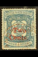 1890 2c On 25c Indigo, SG 51, Very Fine Used. For More Images, Please Visit Http://www.sandafayre.com/itemdetails.aspx?s - Nordborneo (...-1963)