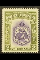 1939 $2 Violet And Olive-green Arms, SG 316, Fine Mint, Centered To Lower Right. For More Images, Please Visit Http://ww - Borneo Septentrional (...-1963)