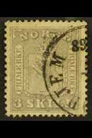 1863 3sk Violet-grey, Mi 7, Fine Used. For More Images, Please Visit Http://www.sandafayre.com/itemdetails.aspx?s=618730 - Andere & Zonder Classificatie