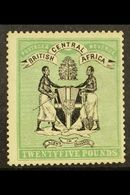 1896 (watermark Crown CC Sideways) £25 Black And Green Overprinted "SPECIMEN" Mint (SG 42s, Cat £425) - A Genuine Stamp  - Nyassaland (1907-1953)