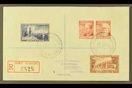 1952 (Jan) Neat Registered Cover To England, Bearing Australia Foundation Of The Commonwealth Set, Tied By Fine Port Mor - Papúa Nueva Guinea