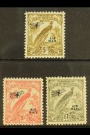 1932-34 Air Opt'd "Raggiana Bird" High Values Set, SG 201/3, Fine Mint (3 Stamps) For More Images, Please Visit Http://w - Papúa Nueva Guinea