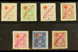 MOZAMBIQUE COMPANY 1917 Red Cross Overprints Complete Set (SG 189/95, Afinsa 107/13), Fine Mint, Very Fresh. (7 Stamps)  - Altri & Non Classificati