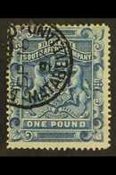 1892-93 £1 Deep Blue, SG 10, Fine Used. For More Images, Please Visit Http://www.sandafayre.com/itemdetails.aspx?s=56962 - Autres & Non Classés