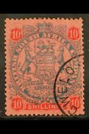 1896-97 10s Slate & Vermillion/rose, SG 50, Fine Cds Used, Tiny Hinge Thin For More Images, Please Visit Http://www.sand - Other & Unclassified