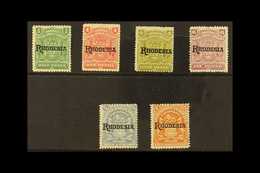 1909 "RHODESIA" Overprints "without Stop", ½d, 1d, 4d, 6d, 2s 6d And 5s, SG 100a, 101a, 105a, 106a, 108a, 110a, Fine And - Altri & Non Classificati