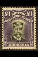 1913 £1 Black And Violet, Head Die II, Perf 14, Admiral, SG 243, Very Fine And Fresh Mint. Stunning Colour. For More Ima - Otros & Sin Clasificación