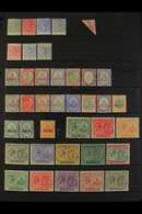 1882-1952 MINT COLLECTION On Stock Pages, ALL DIFFERENT, Includes St Christopher 1885 ½d On Half Of 1d, Nevis 1882-90 1d - St.Kitts And Nevis ( 1983-...)