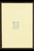 1918 IMPERF DIE PROOF For The King Petar And Prince Alexander "Double Head" Design, As SG 194/226, With Solid Blank Valu - Servië