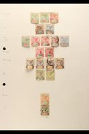 1890-1981 MINT & USED COLLECTION On Leaves, Inc 1890-92 Die I Used Set To 10c, 1897-1900 1.50r Used (tear), 1917-22 50c  - Seychellen (...-1976)