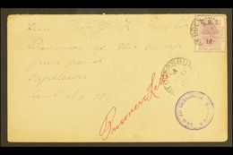 BOER WAR 1900 (11 June) Cover To Prisoner Of War Camp At Green Point, Cape Town, Bearing OFS 1d "V.R.I." Tied By Redders - Sin Clasificación