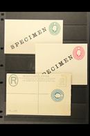 NATAL 1902-03 KEVII "SPECIMEN" ENVELOPES. Includes ½d & 1d Postal Envelopes & 4d Registered Envelope All Bearing Large D - Non Classificati