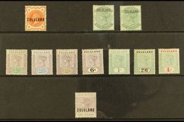 ZULULAND 1888-96 All Different Mint Group With 1888-93 ½d On GB, 1888-93 ½d On Natal Both With Stop And Without Stop, 18 - Non Classificati