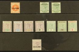 ZULULAND 1888-96 All Different Mint Group With 1888-93 ½d On GB, 1888-93 ½d On Natal Both With Stop And Without Stop, 18 - Ohne Zuordnung