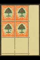 1933-48 6d Green & Vermilion, Die I, Corner Block Of Four With "MOLEHILL" FLAW, SG 61b, Very Fine Mint, Few Split Perfs  - Non Classificati