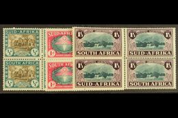 1939 Huguenot Anniversary Set, SG 82/84, In Never Hinged Mint Blocks Of Four. (12) For More Images, Please Visit Http:// - Sin Clasificación