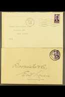 1942-44 WAR EFFORT VARIETIES ON COVERS 2d Violet APOSTROPHE FLAW (SG 100c) And 2d Violet "LINE ON CAP (SG 100d) Single S - Unclassified