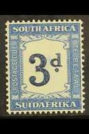 POSTAGE DUE 1932-42 3d Indigo And Milky Blue, Wmk Inverted, SG D28s, Very Fine Never Hinged Mint. For More Images, Pleas - Ohne Zuordnung