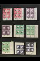 POSTAGE DUE 1967-71 NEVER HINGED MINT (Roto) Blocks Of 4. Includes An Attractive ALL DIFFERENT Selection Of Marginal Or  - Sin Clasificación