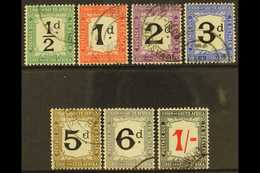 POSTAGE DUES 1914 Bi-lingual Set, SG D1/7, Very Fine And Fresh Used. Scarce Set. (7 Stamps) For More Images, Please Visi - Ohne Zuordnung