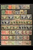 1924-1964 MINT & USED RANGES On Stock Pages, Inc 1924-29 To 8d Used, 1931-37 To 1s6d & 2s6d Used, 1932 Falls Set Mint &  - Rodesia Del Sur (...-1964)