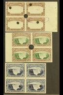 1935-41 2d & 3d Inscribed "Postage & Revenue" In IMPERFORATE BLOCKS OF 4 From The Printer's Archives, Includes PLATE PRO - Südrhodesien (...-1964)