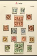 1862 ISABELLA COLLECTION Superb Used Collection Of The "curved Value Label" Issue Including 2c Shades (2), 4c Incl Block - Other & Unclassified
